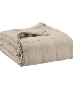 Vivaraise Couvre-lits Jeté En Lin Blanc 240 X 260 -Couvre-lits Soldes 2022 jete de lit stonewashed zeff en lin naturel 240 x 260 6