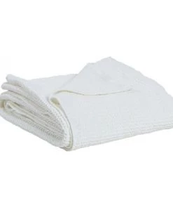 Vivaraise Couvre-lits Jete En Coton Craie 180 X 260