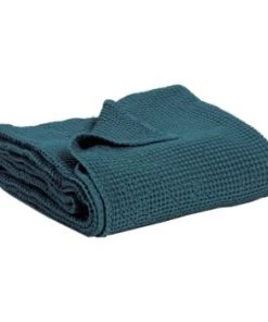Vivaraise Couvre-lits Jete En Coton Vert De Gris 260 X 260 -Couvre-lits Soldes 2022 jete en coton topaze 260 x 260