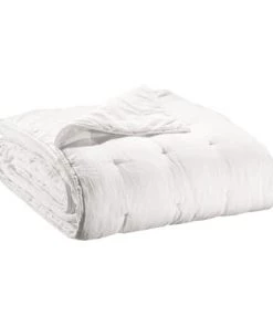 Vivaraise Couvre-lits Jeté En Lin Blanc 240 X 260