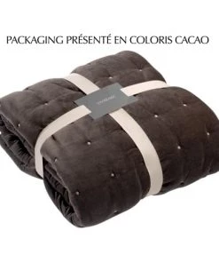 Vivaraise Couvre-lits Jeté Finition Capiton En Coton Vert De Gris 240 X 260 -Couvre-lits Soldes 2022 jete finition capiton en coton vert de gris 240 x 260 2