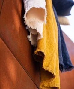 Vivaraise Couvre-lits Jeté Inès En Coton Crème 240 X 260 -Couvre-lits Soldes 2022 jete ines en coton bronze 240 x 260 6