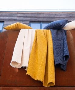 Vivaraise Couvre-lits Jeté Inès En Coton Crème 240 X 260 -Couvre-lits Soldes 2022 jete ines en coton creme 240 x 260 3