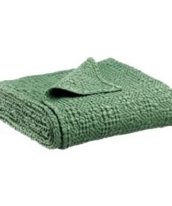 Vivaraise Couvre-lits Jeté Stonewashed En Coton Vert De Gris 240 X 260 -Couvre-lits Soldes 2022 jete stonewashed en coton amande 240 x 260 7