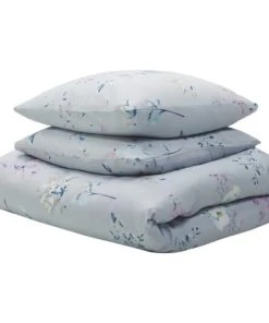 Beliani Draps Plats Linge De Lit En Tissu Bleu -Couvre-lits Soldes 2022 linge de lit en tissu bleu 3