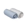 ID Kids Draps Plats Lot De 2 Draps-housse 90x140 Cm Viscose De Bambou Blanc Et Bleu -Couvre-lits Soldes 2022 lot de 2 draps housse 90x140 cm viscose de bambou blanc et bleu 1