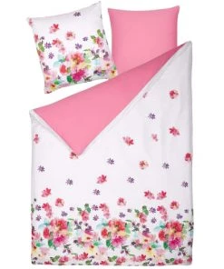 Beliani Draps Plats Parure De Lit Rose à Fleurs 135 X 200 LARYNHILL -Couvre-lits Soldes 2022 parure de lit rose a fleurs 135 x 200 larynhill 2